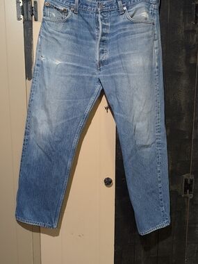 Levi's Men's Faded Blue Straight Jeans